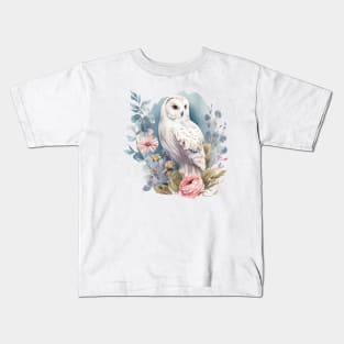 Owl Floral Kids T-Shirt